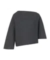 The Row Faure Wool-blend Top In Black