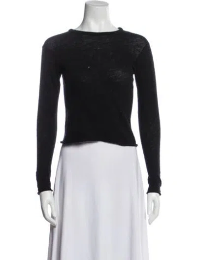 Pre-owned The Row Wool Bateau Neckline Sweater In Blue