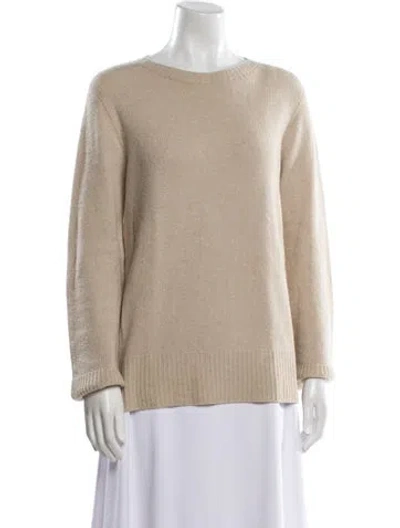 Pre-owned The Row Wool Bateau Neckline Sweater In Neutral