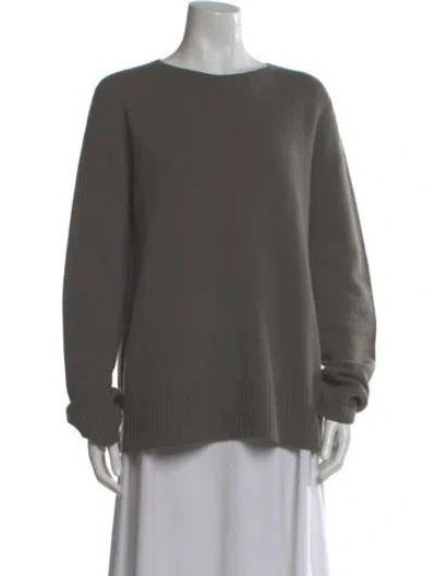 Pre-owned The Row Wool Bateau Neckline Sweater In Neutral