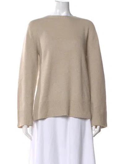 Pre-owned The Row Wool Bateau Neckline Sweater In Neutral