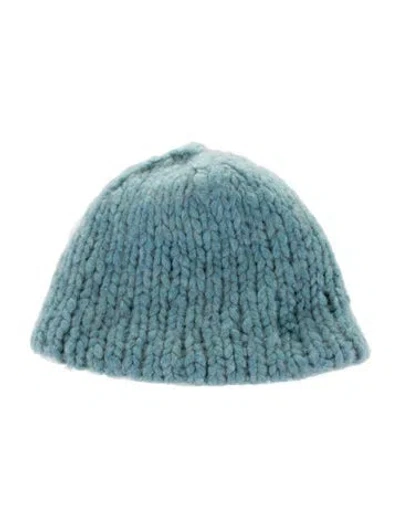 Pre-owned The Row Wool Beanie In Blue