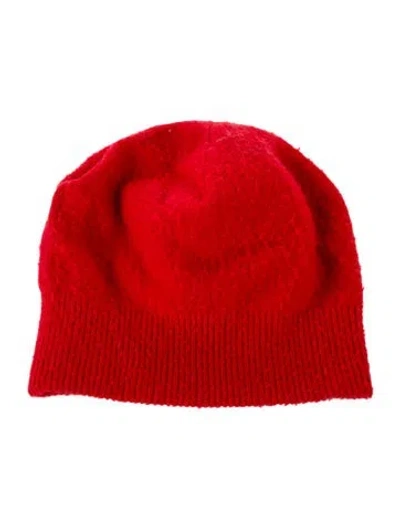 Pre-owned The Row Wool  Beanie Hat In Red