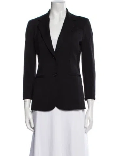 Pre-owned The Row Wool Blazer In Black