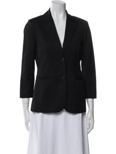 Pre-owned The Row Wool Blazer In Black
