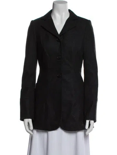 Pre-owned The Row Wool Blazer In Black