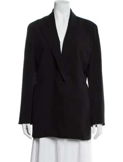 Pre-owned The Row Wool Blazer In Black