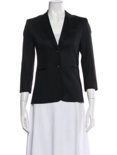 Pre-owned The Row Wool Blazer In Black