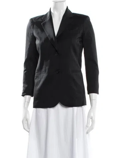 Pre-owned The Row Wool Blazer In Black