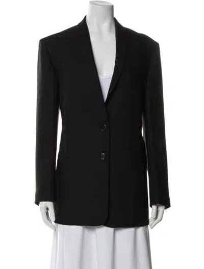 Pre-owned The Row Wool Blazer In Black