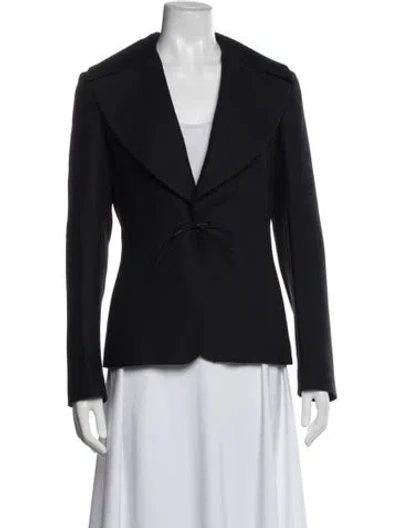 Pre-owned The Row Wool Blazer In Black