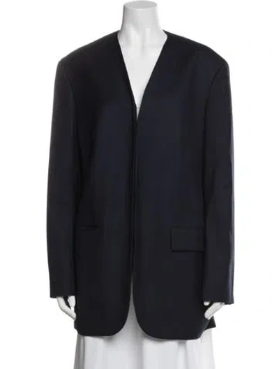 Pre-owned The Row Wool Blazer In Black