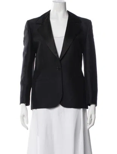 Pre-owned The Row Wool Blazer In Black