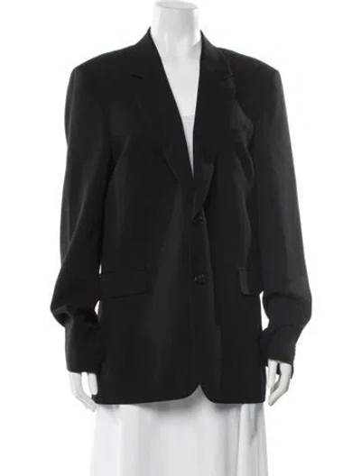 Pre-owned The Row Wool Blazer In Black
