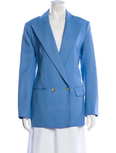 Pre-owned The Row Wool Blazer In Blue
