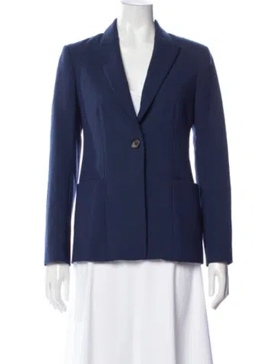 Pre-owned The Row Wool Blazer In Blue