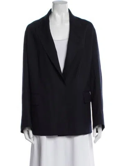 Pre-owned The Row Wool Blazer In Blue
