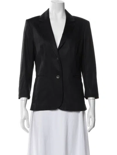 Pre-owned The Row Wool Blazer In Blue