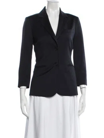 Pre-owned The Row Wool Blazer In Blue