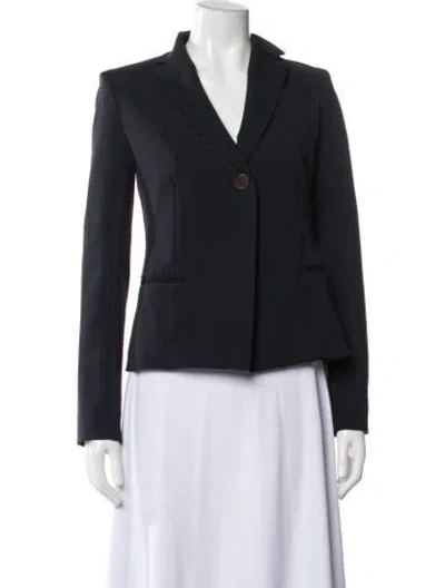 Pre-owned The Row Wool Blazer In Blue