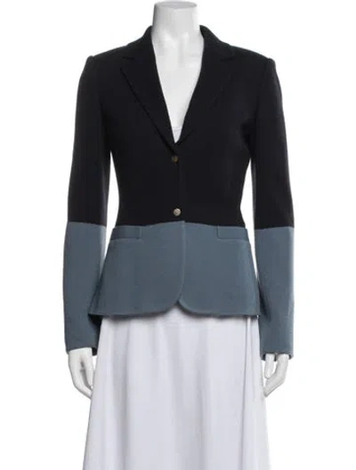 Pre-owned The Row Wool Blazer In Blue