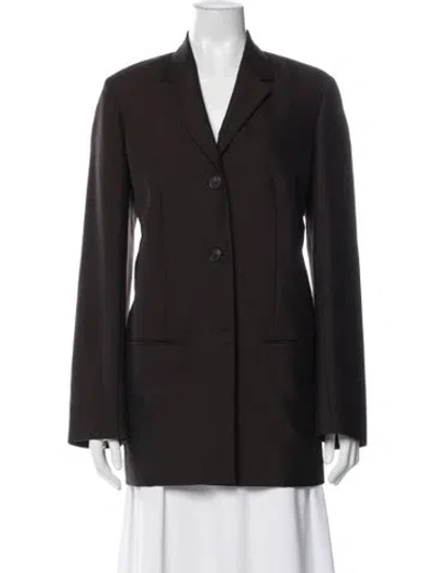 Pre-owned The Row Wool Blazer In Brown