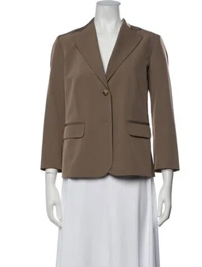 Pre-owned The Row Wool Blazer In Brown