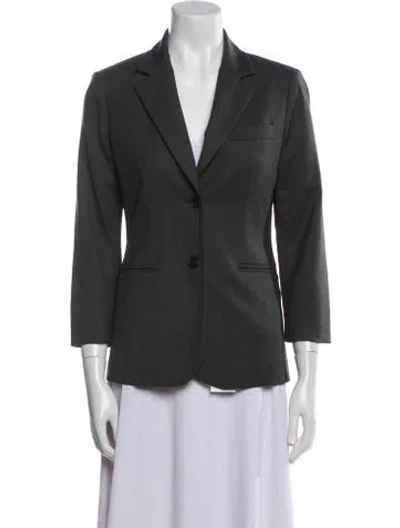 Pre-owned The Row Wool Blazer In Gray