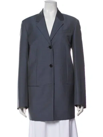 Pre-owned The Row Wool Blazer In Gray