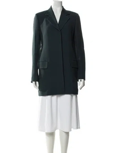 Pre-owned The Row Wool Blazer In Green