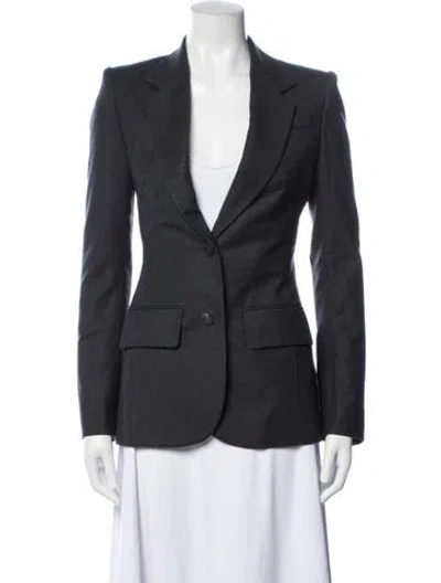 Pre-owned The Row Wool Blazer In Grey