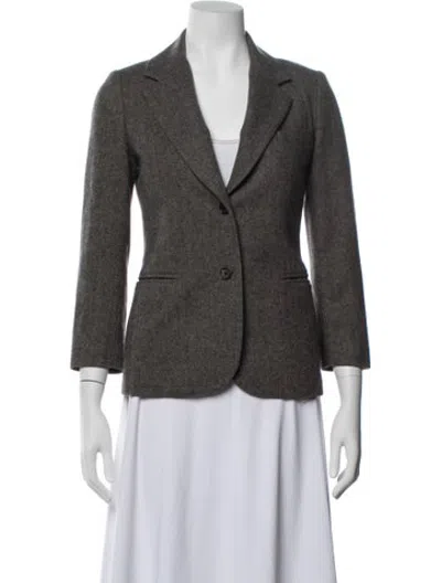Pre-owned The Row Wool Blazer In Grey