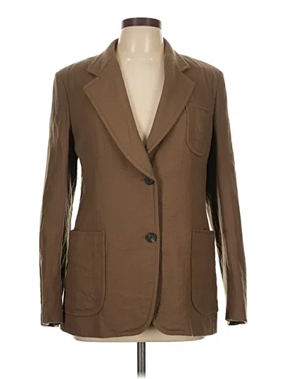 Pre-owned The Row Wool Blazer Jacket In Brown