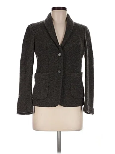 Pre-owned The Row Wool Blazer Jacket In Gray