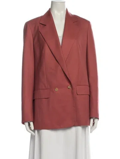 Pre-owned The Row Wool Blazer In Pink