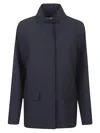 The Row Wool Blend Jacket In Blue