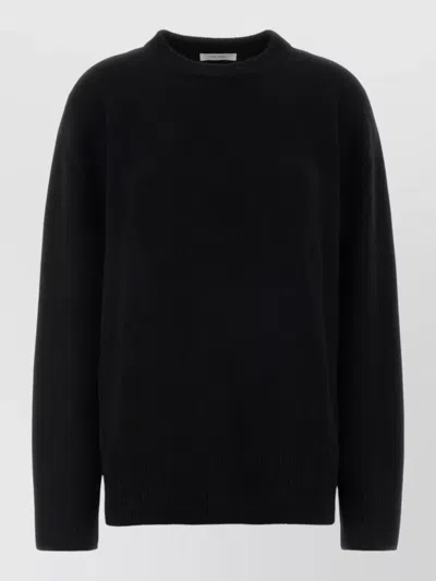 The Row Wool Blend Sibem Sweater Crew Neck In Black