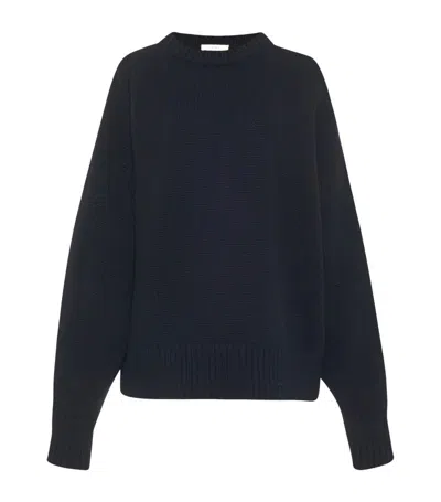 The Row Wool-cashmere Ophelia Sweater In Black