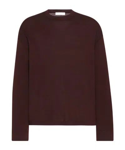The Row Burgundy Belfast T-shirt In Prr Port Red