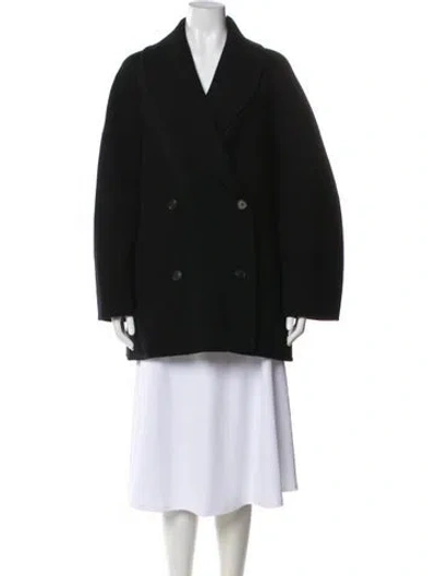 Pre-owned The Row Wool Coat In Black