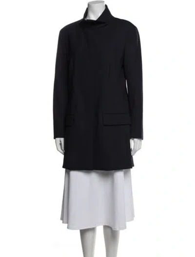 Pre-owned The Row Wool Coat In Blue