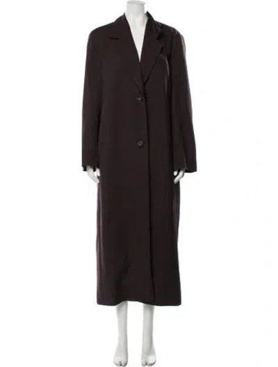 Pre-owned The Row Wool Coat In Brown