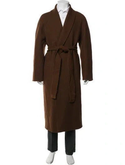 Pre-owned The Row Wool Coat In Brown