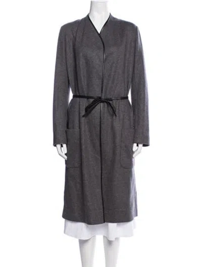 Pre-owned The Row Wool Coat In Grey