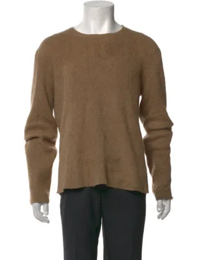 Pre-owned The Row Wool Crew Neck Pullover In Brown