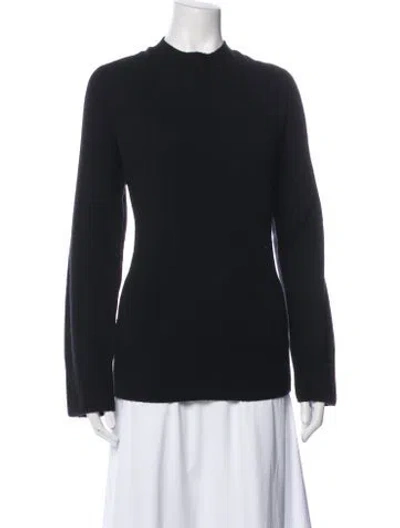 Pre-owned The Row Wool Crew Neck Sweater In Black