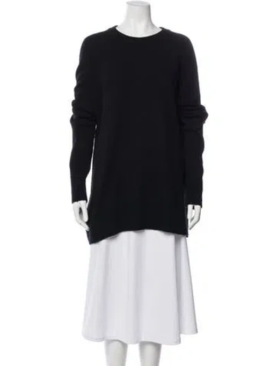 Pre-owned The Row Wool Crew Neck Sweater In Black