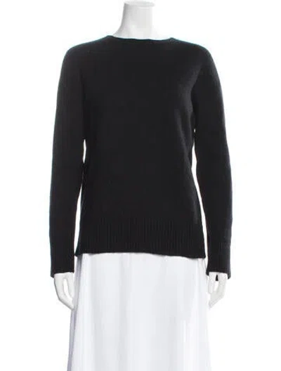 Pre-owned The Row Wool Crew Neck Sweater In Black