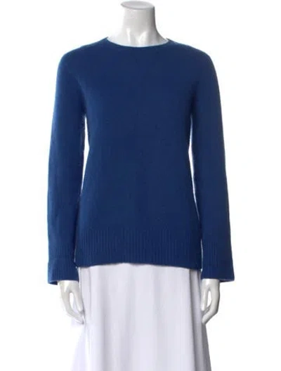 Pre-owned The Row Wool Crew Neck Sweater In Blue