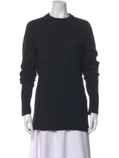 Pre-owned The Row Wool Crew Neck Sweater In Blue